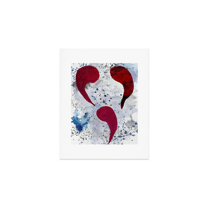 Triple Comma Club Painting Art Print