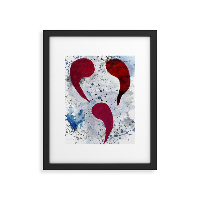 Triple Comma Club Painting Framed Art Print Gallery Image 1