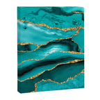 Aqua Turquoise Day Blue Galaxy Marble Canvas Print Gallery Image 8