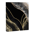 Black Night Glamour Marble Landscape Canvas Print Gallery Image 8