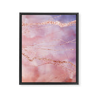 Blush and Purple Sky with Rose gold flashes Framed Canvas Print Gallery Image 8