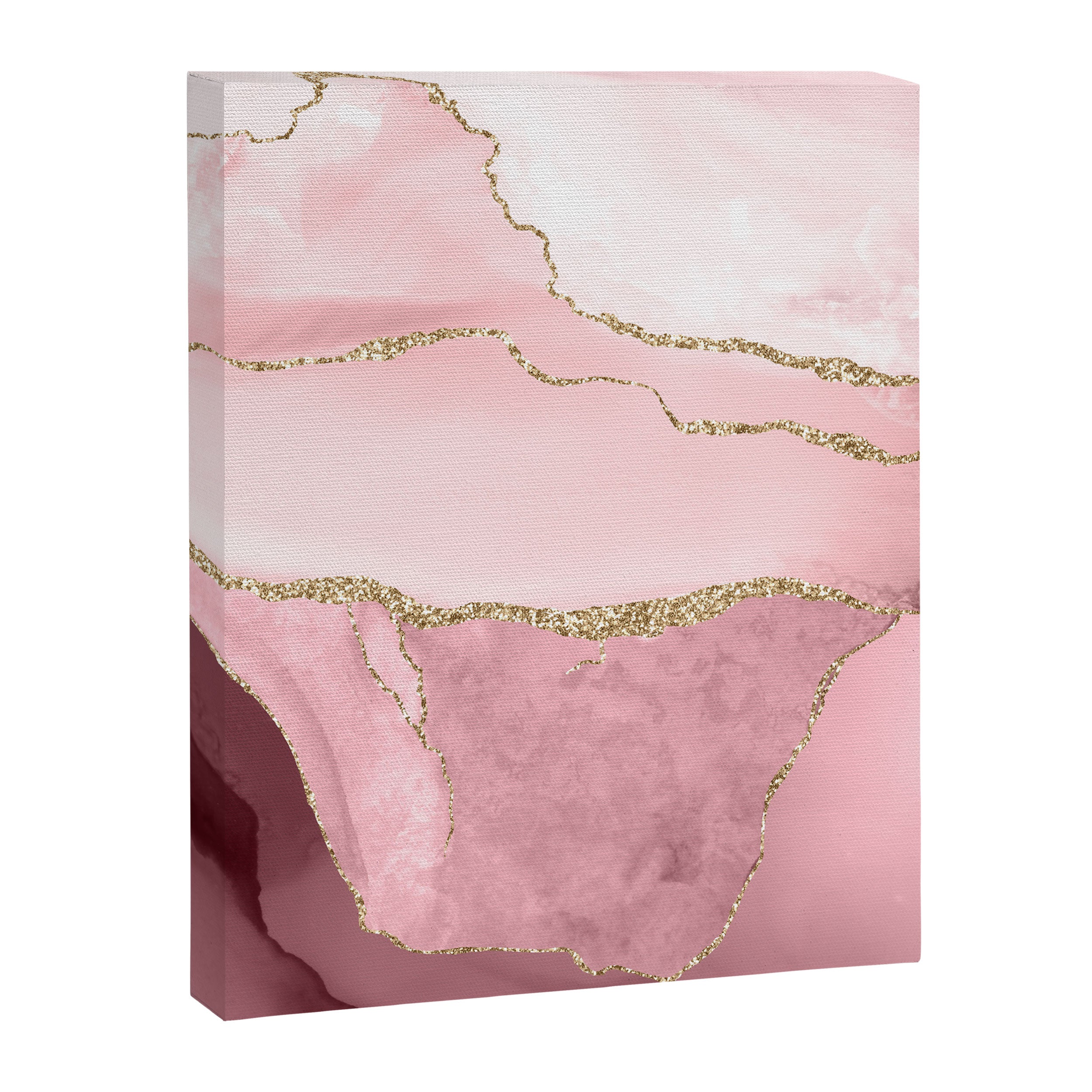 Blush Marble Art Landscape Canvas Print Gallery Image 8
