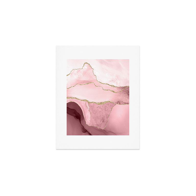 Blush Marble Art Landscape Art Print Gallery Image 1