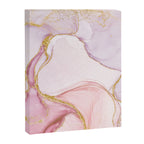 Blush Pink And Gold Alcohol Ink Marble Canvas Print Gallery Image 8