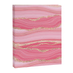 Blush Pink And Gold Marble Stripes Canvas Print Gallery Image 8
