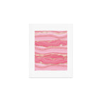 Blush Pink And Gold Marble Stripes Art Print Gallery Image 1