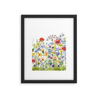 Colorful Midsummer Scandinavian Wildflowers Meadow  Framed Art Print Gallery Image 6