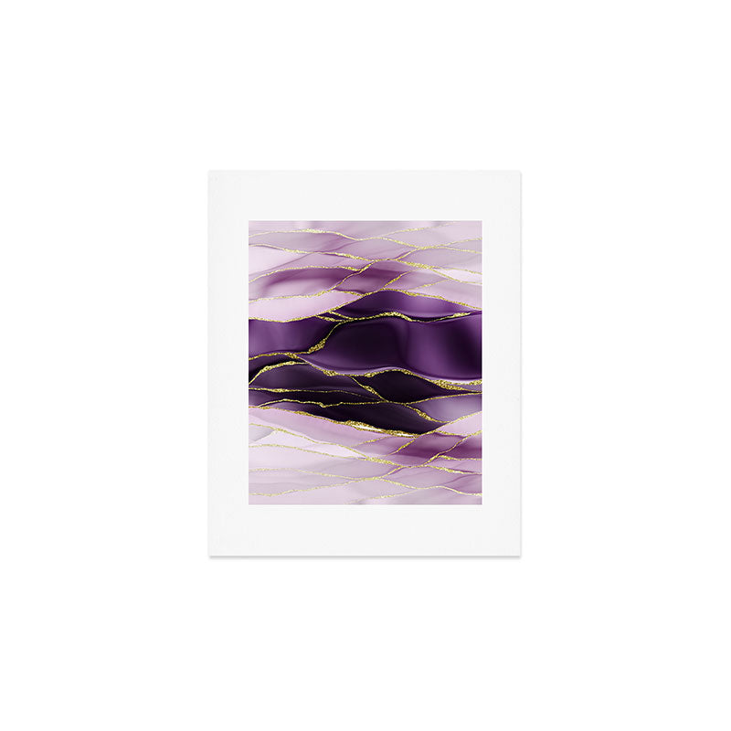 Day And Night Purple Marble Landscape Art Print Gallery Image 1