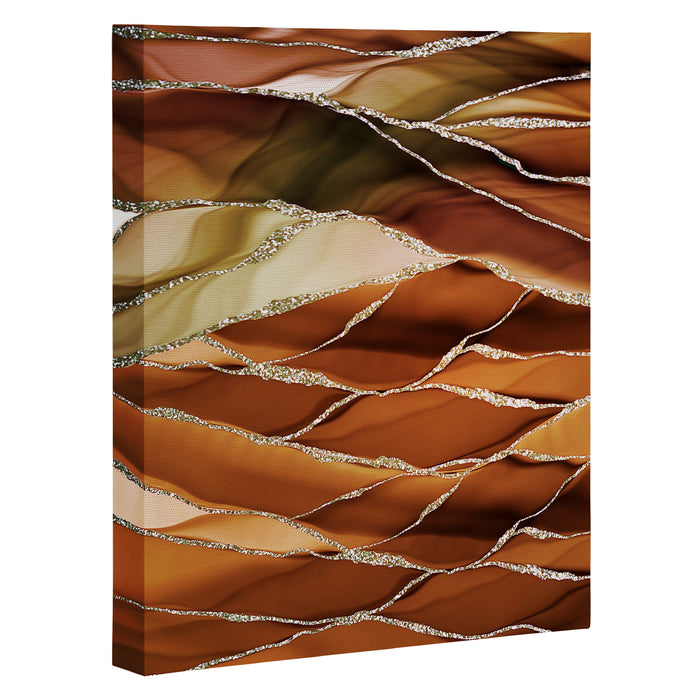Desert Hot Copper Marble Landscapes Canvas Print Gallery Image 1
