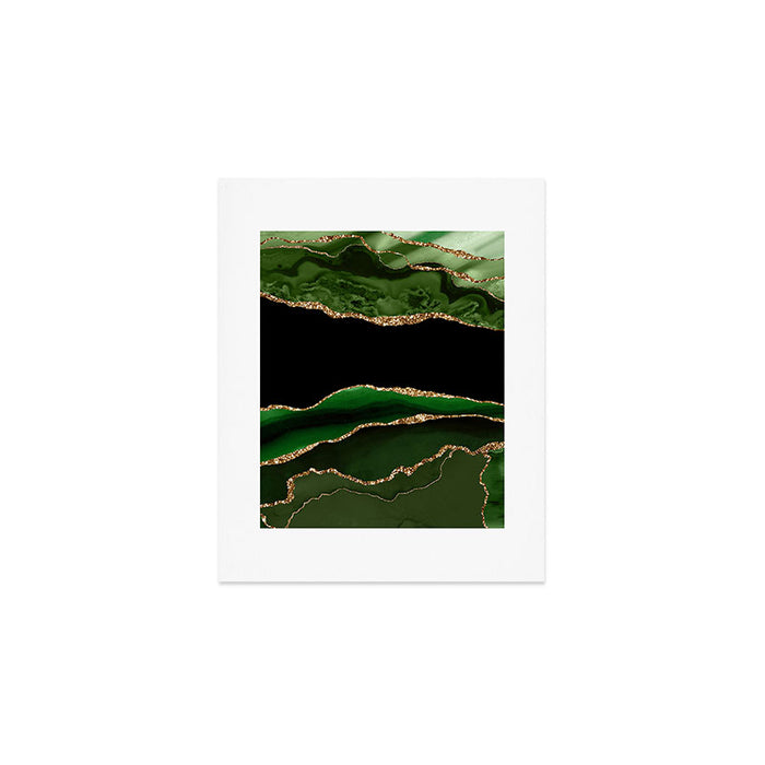 Emerald Marble Glamour Landscapes Art Print Gallery Image 1