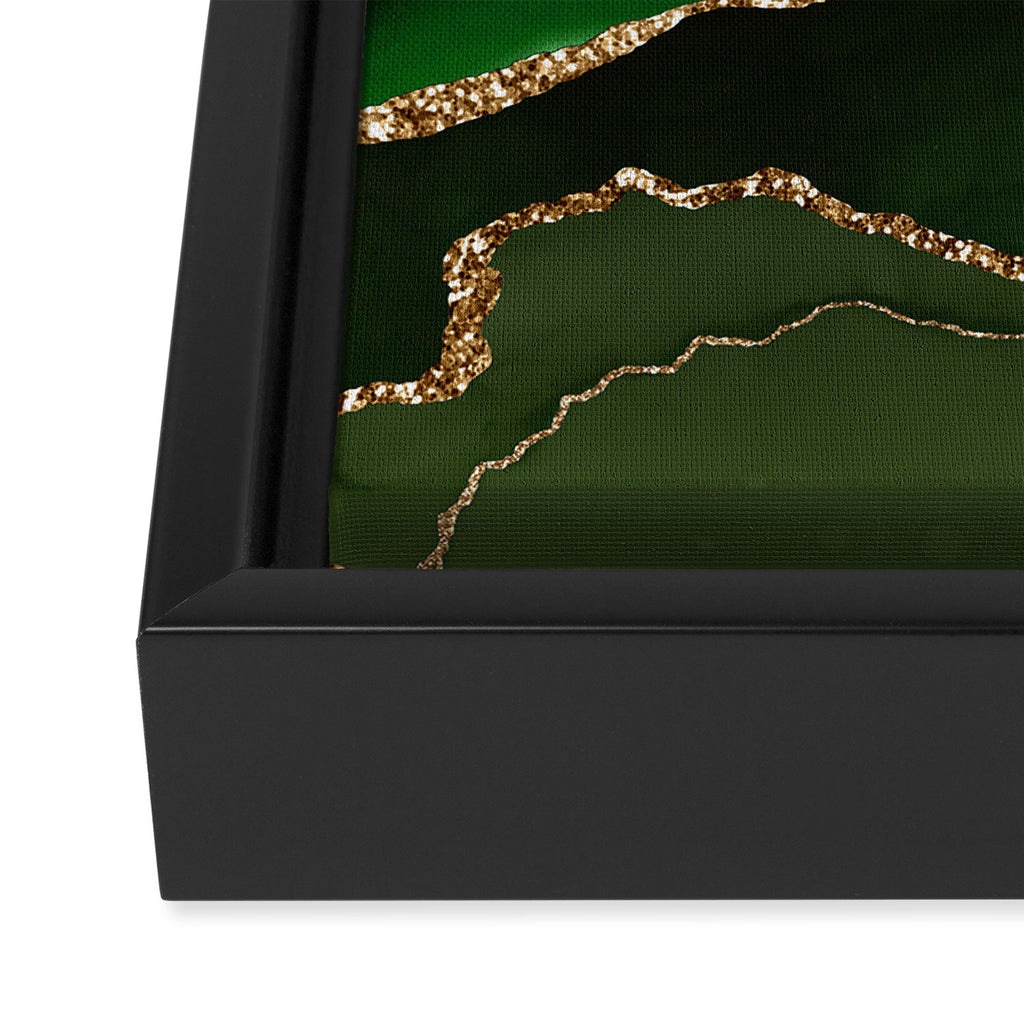 Emerald Marble Glamour Landscapes Framed Canvas Print Gallery Image 3