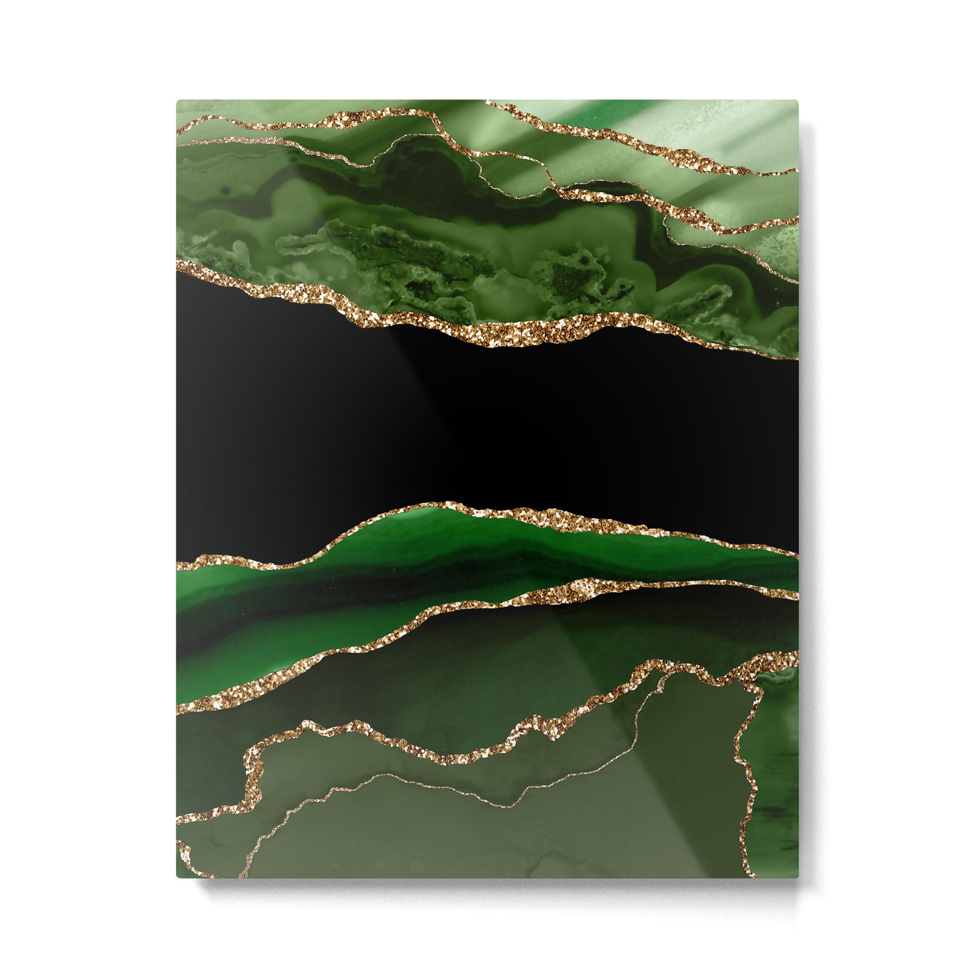 Emerald Marble Glamour Landscapes Metal Print Gallery Image 6