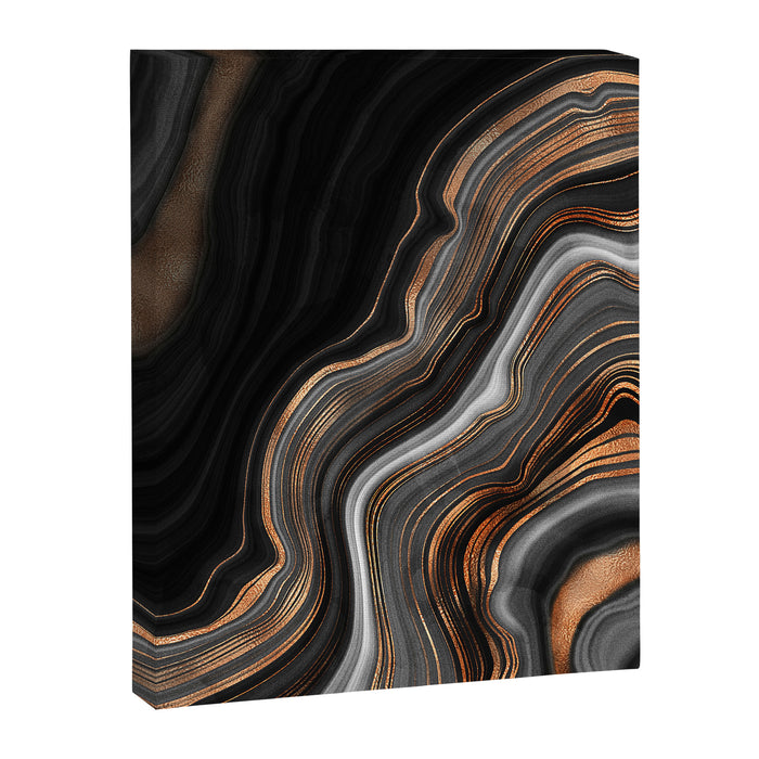 Glowing Marble Waves  Canvas Print Gallery Image 1