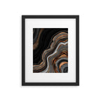 Glowing Marble Waves  Framed Art Print Gallery Image 6