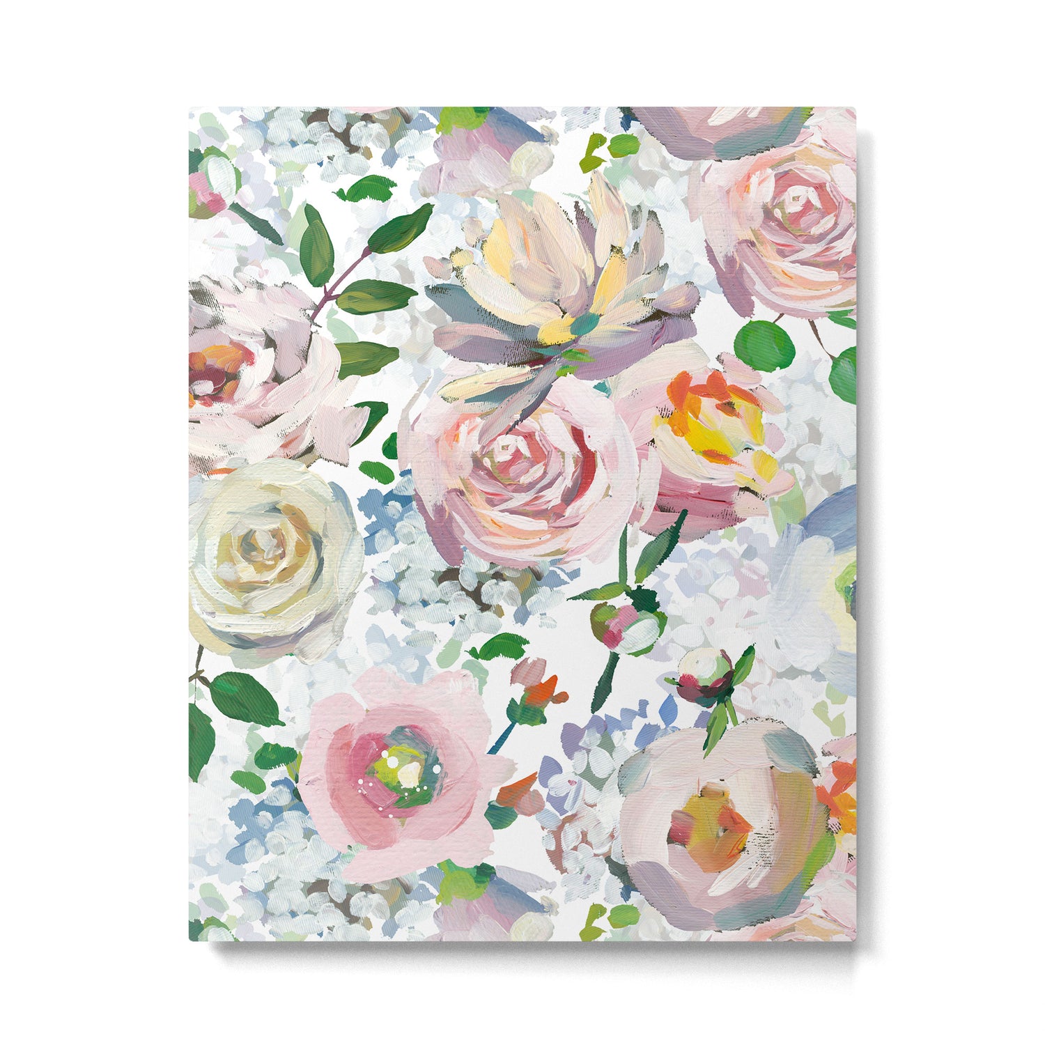 Hand Drawn Vintage Spring Claude Monet Botanical Flower Garden Metal Print Gallery Image 6