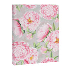Hygge Blush Pink Peonies Pattern On Gray Canvas Print Gallery Image 8