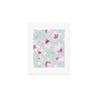 Hygge Hand Painted Watercolor Magnolia Blossoms Art Print Gallery Image 1