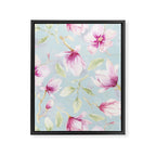 Hygge Hand Painted Watercolor Magnolia Blossoms Framed Canvas Print Gallery Image 8