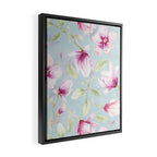 Hygge Hand Painted Watercolor Magnolia Blossoms Framed Canvas Print Gallery Image 2