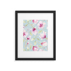Hygge Hand Painted Watercolor Magnolia Blossoms Framed Art Print Gallery Image 4