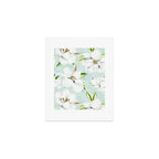 Hygge Magnolia Watercolor Pastel Flowers Art Print Gallery Image 1