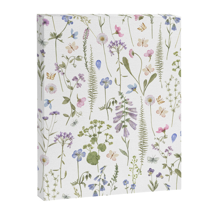 Hygge Summer Wildflowers Meadow Canvas Print Gallery Image 1