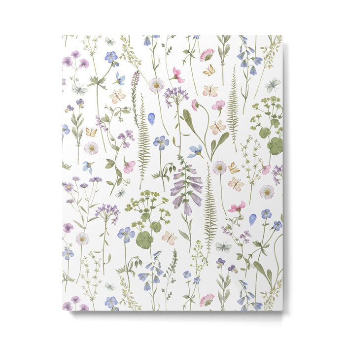 Hygge Summer Wildflowers Meadow Metal Print Gallery Image 1