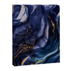 Midnight Dark Blue Marble Alcohol Ink Marble Art Flashes Canvas Print Gallery Image 8