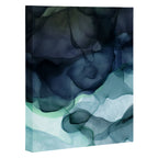 Night Blue Flowing Art Canvas Print Gallery Image 3