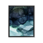 Night Blue Flowing Art Framed Canvas Print Gallery Image 8