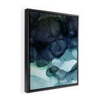 Night Blue Flowing Art Framed Canvas Print Gallery Image 2