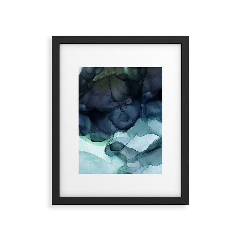 Night Blue Flowing Art Framed Art Print Gallery Image 6