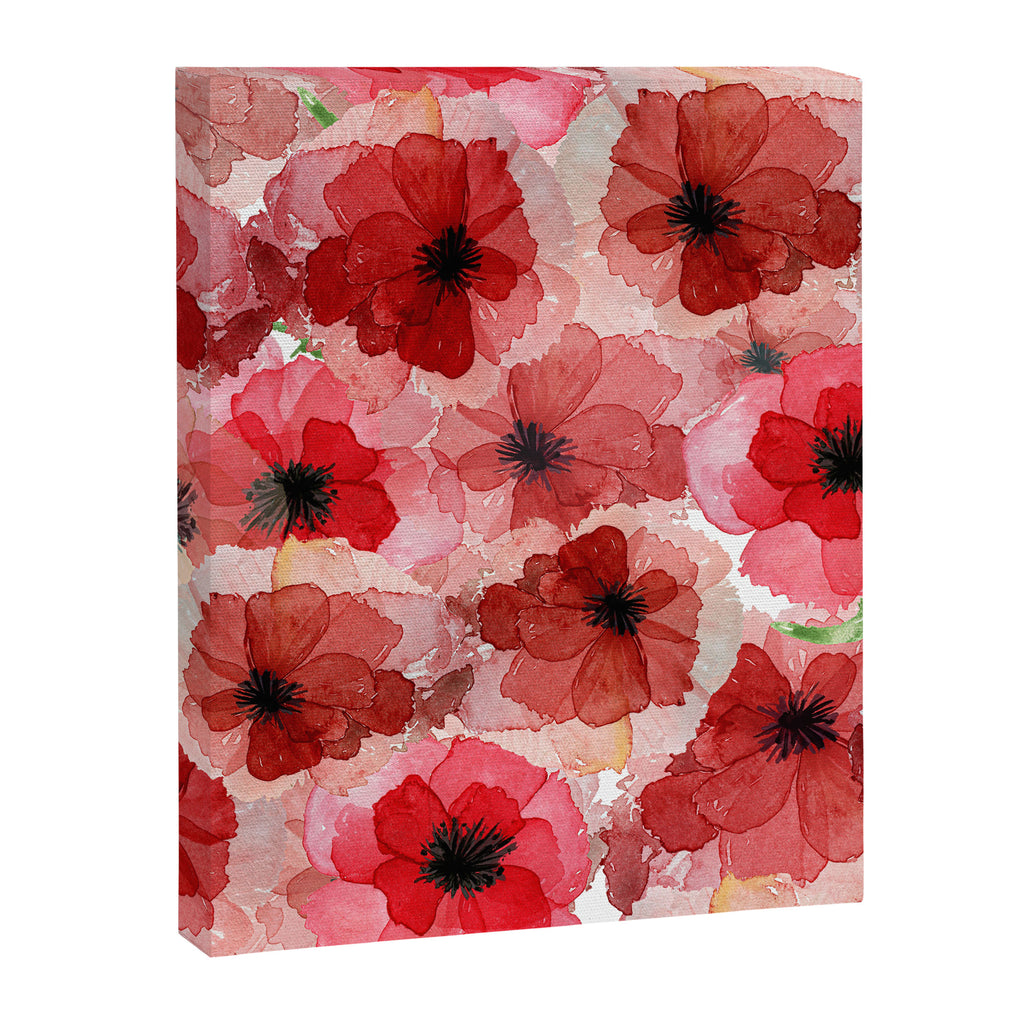 Pressed Poppy Blossom Pattern Canvas Print Gallery Image 8