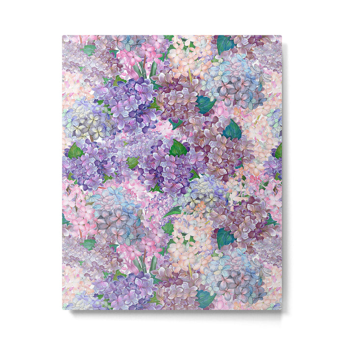 Purple and blue Lilac & Hydrangea - Flower Design Metal Print Gallery Image 1