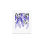 Purple Wisteria Flowers Art Print Gallery Image 1