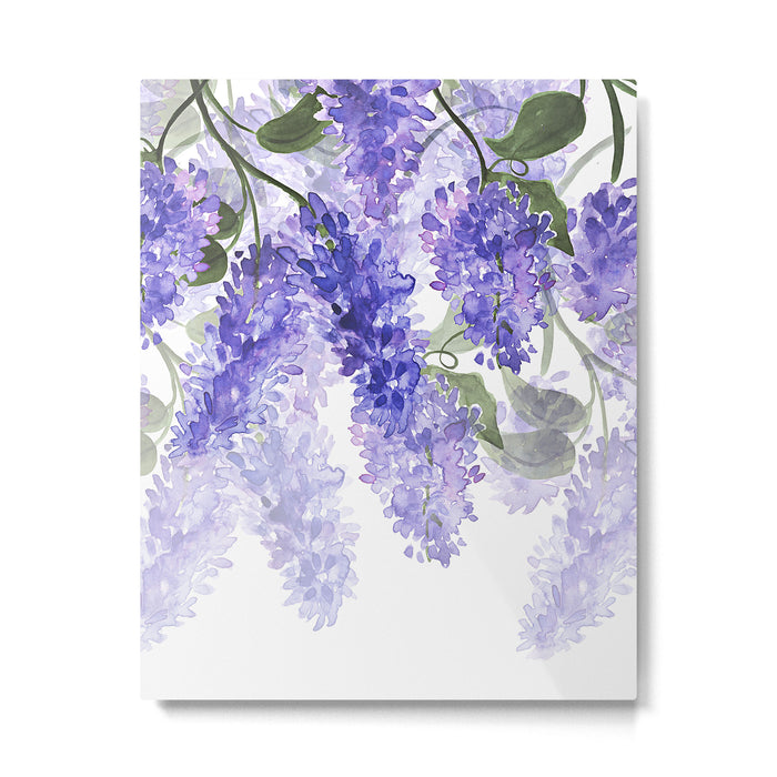 Purple Wisteria Flowers Metal Print Gallery Image 1
