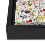 Scandinavian Colorful Midsummer Dried Wildflowers Watercolor Meadow  14 Framed Canvas Print Gallery Image 3