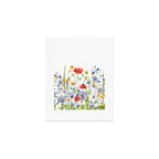 Scandinavian Colorful Midsummer Wildflowers Meadow  Art Print Gallery Image 1