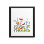 Scandinavian Colorful Midsummer Wildflowers Meadow  Framed Art Print Gallery Image 6