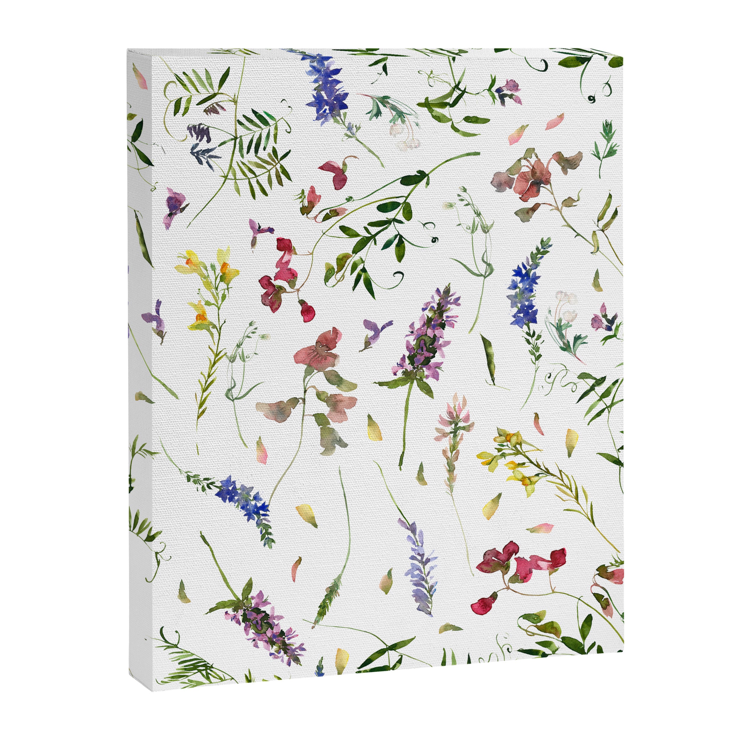 Scandinavian Midsummer Wildflowers Meadow  Canvas Print Gallery Image 8