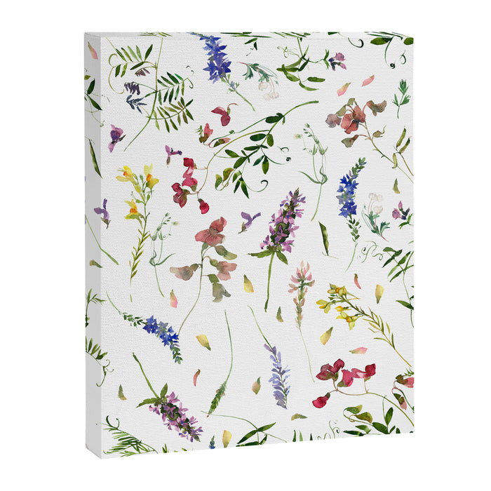 Scandinavian Midsummer Wildflowers Meadow  Canvas Print Gallery Image 1