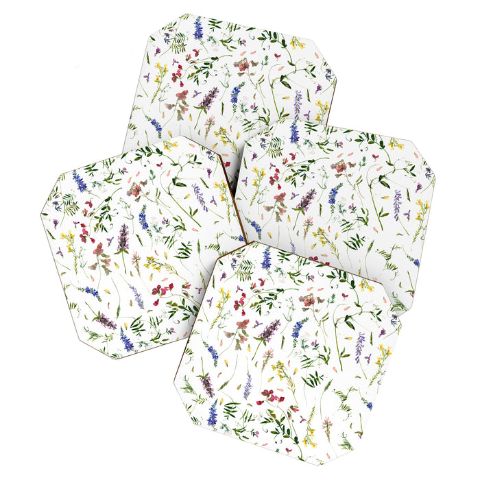 Scandinavian Midsummer Wildflowers Meadow  Coaster Gallery Image 1