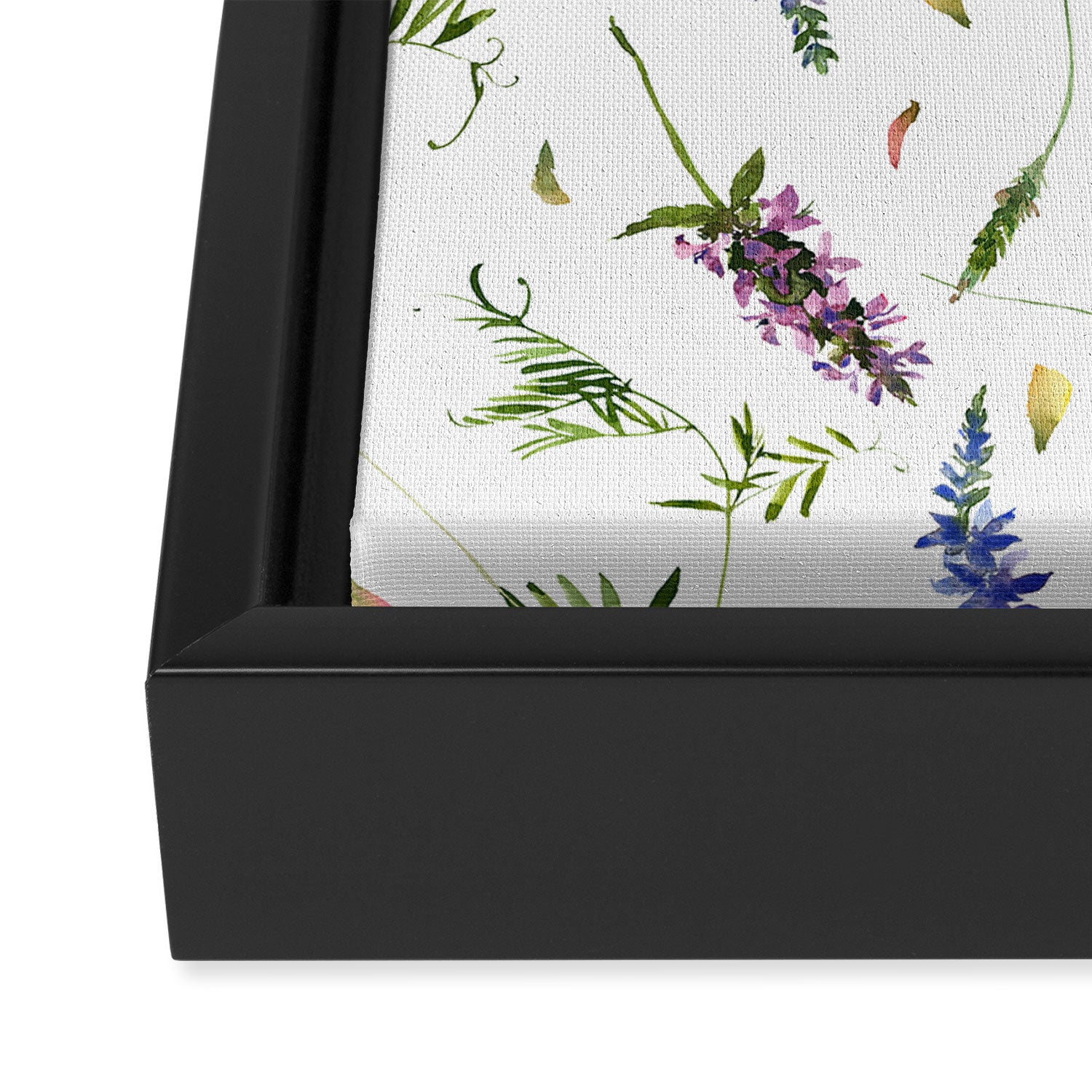 Scandinavian Midsummer Wildflowers Meadow  Framed Canvas Print Gallery Image 3