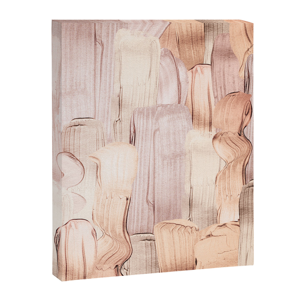 Shiny Metal Copper Hand Drawn Strokes Canvas Print Gallery Image 8