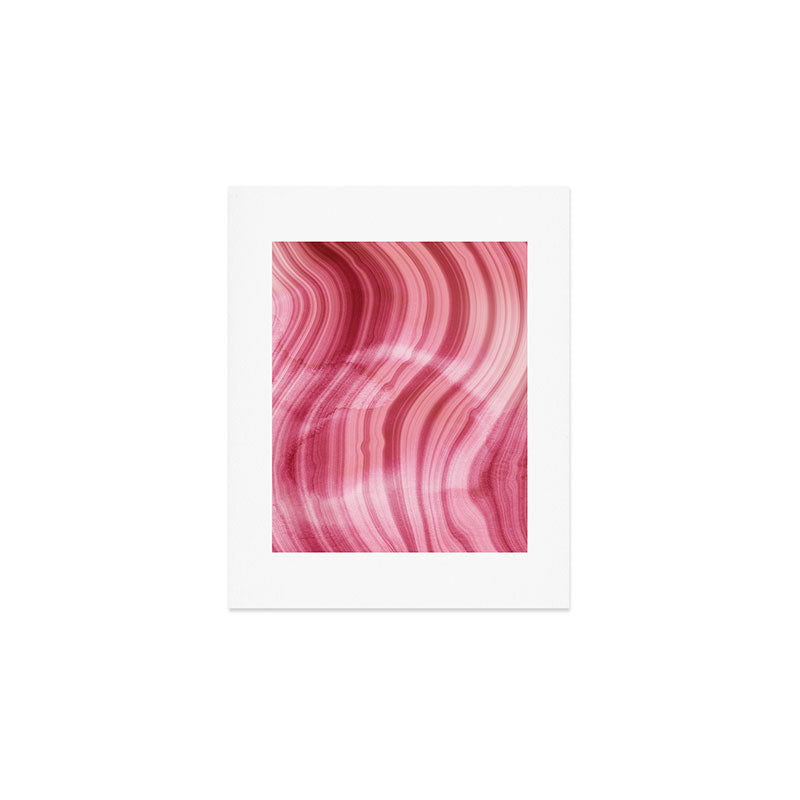 Summer Pink  Mermaid  Marble Art Print Gallery Image 1