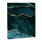 Teal Blue Emerald Marble Landscapes Canvas Print Gallery Image 8