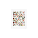Watercolor Hand Drawn Mushroom Autumn Garden Art Print Gallery Image 1