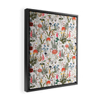 Watercolor Hand Drawn Mushroom Autumn Garden Framed Canvas Print Gallery Image 2