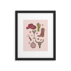 Western Disco Dreams , Cowgirl Pattern Framed Art Print Gallery Image 6