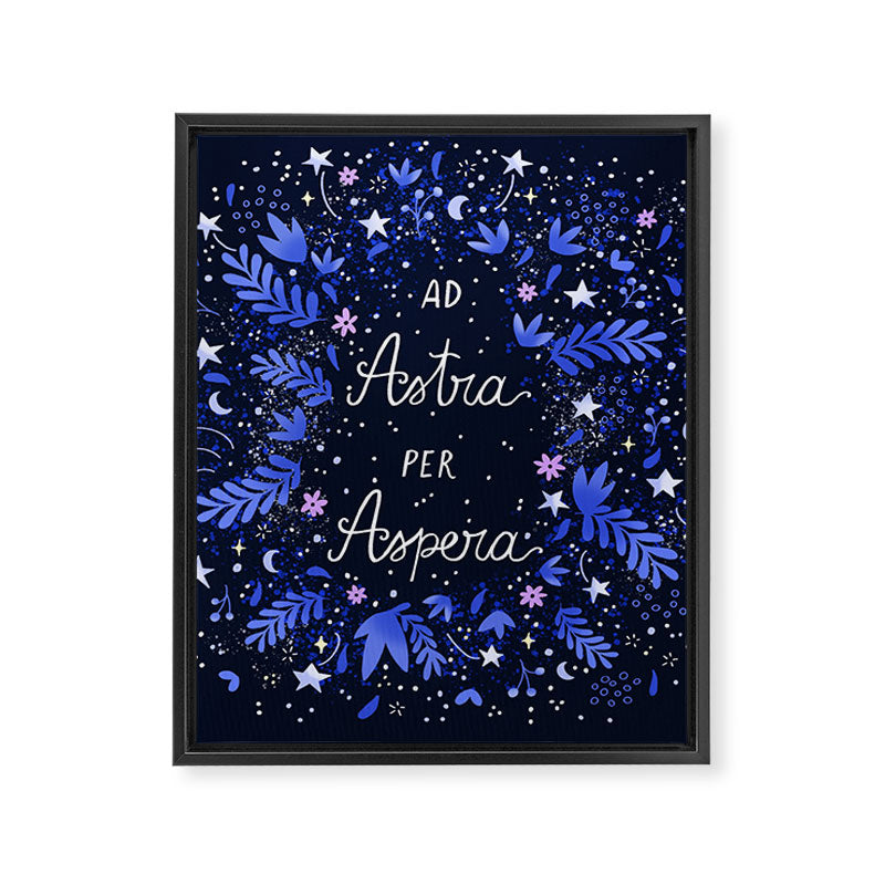 Ad Astra Per Aspera hand lettering  Framed Canvas Print Gallery Image 8